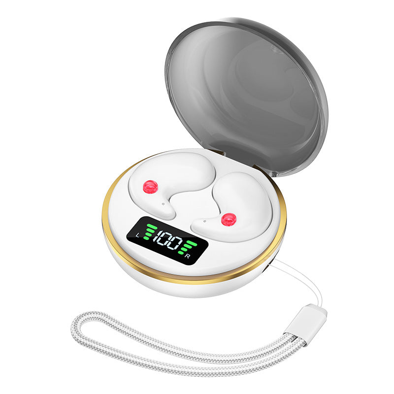 New Bluetooth Wireless TWS Sleep Headphones Binaural Mini Portable Digital Display