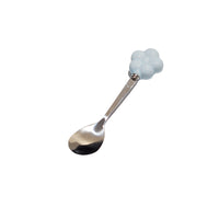 Creative SUNFLOWER Stainless Steel Fruit Fork Ceramic Storage Tank Kitchen Gadgets