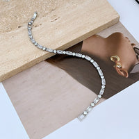 Luxury, High-end Glass Tennis Bracelet Jewelry
