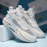 Mens High-top Breathable Shock-absorbing Athletic Shoes