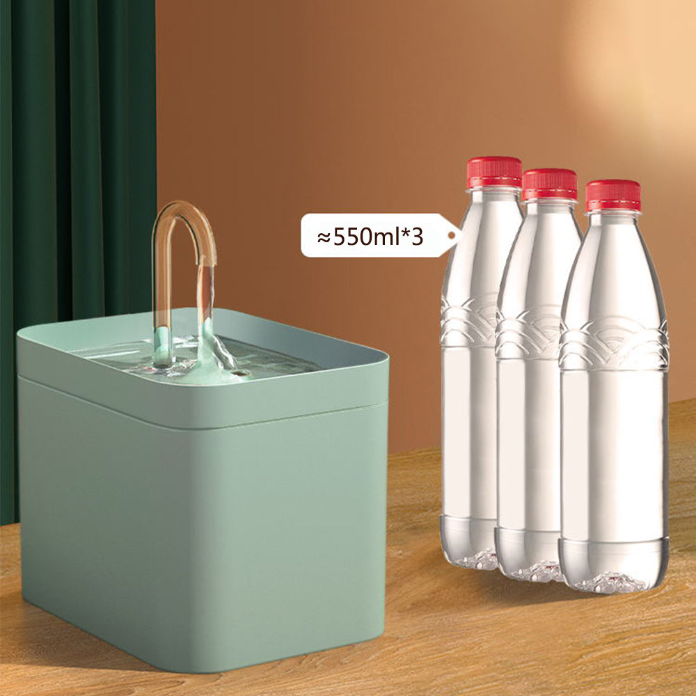 Automatic Cat Water Fountain 1.5L USB Electric Quiet Filter Drinking Bowl