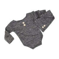 Baby Photo Clothes Props Button Hat Two Sets