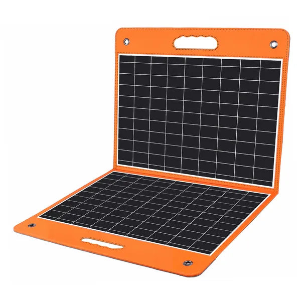 60W 18V Portable Solar Panel;  Flashfish Foldable Solar Charger With 5V USB 18V DC Output Compatible With Portable Generator;  Smartphones;  Tablets And More