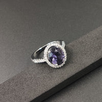 Luxury Zircon Round Ring Full Of Diamonds Ring Engagement Wedding First Ornament