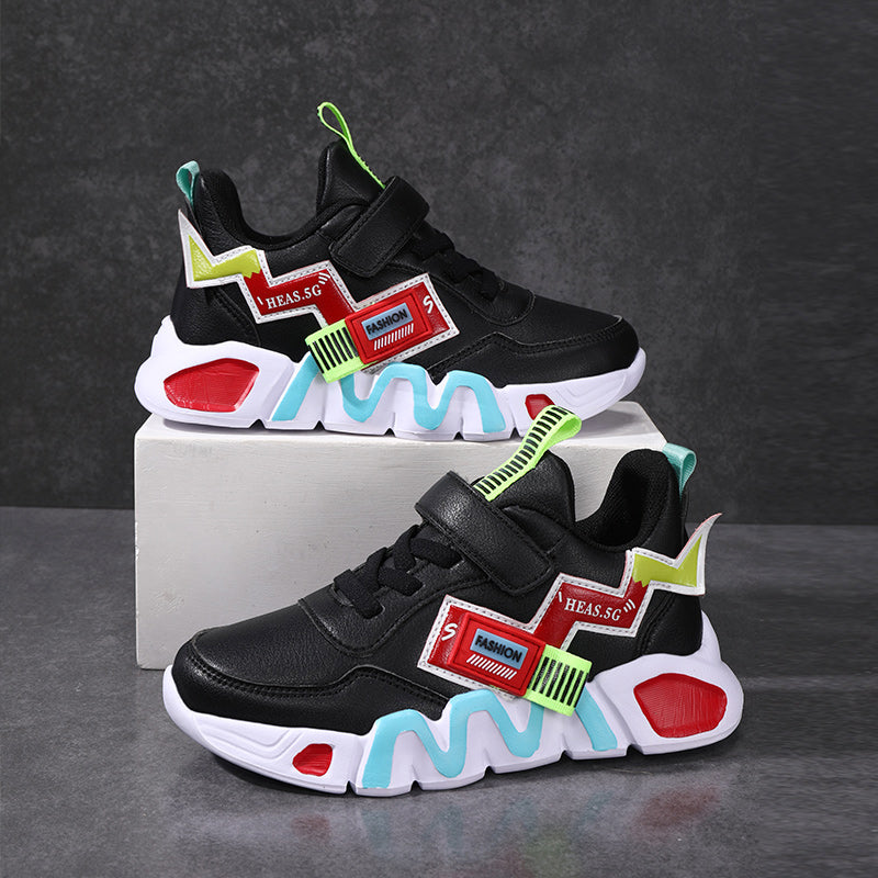 Medium And Big Kids Plus Cashmere Warm Sports Shoes