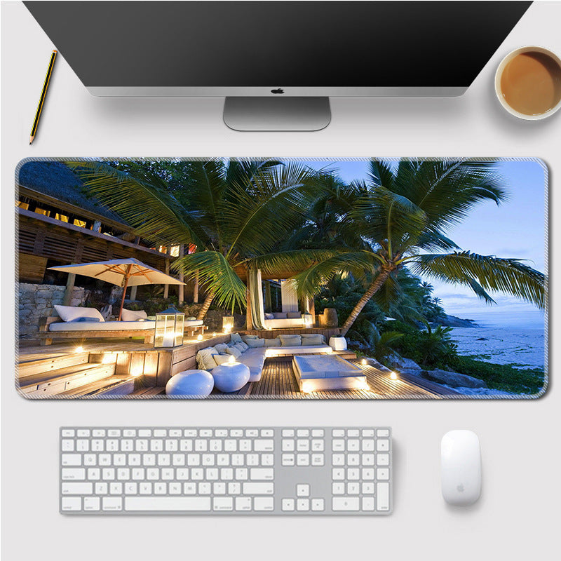 Landscape Mouse Mat Home Large Lock Thicken Table Mat