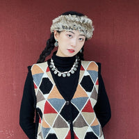 Wide-brimmed Warm Rabbit Fur Hair Band Plush Air Top Hair Accessories