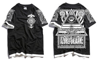 Loose fake two-piece fashion brand short-sleeved t-shirt