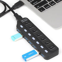 USB 30 Hub, High-speed 30 Hub With 4 Ports And Individual Onoff Switches