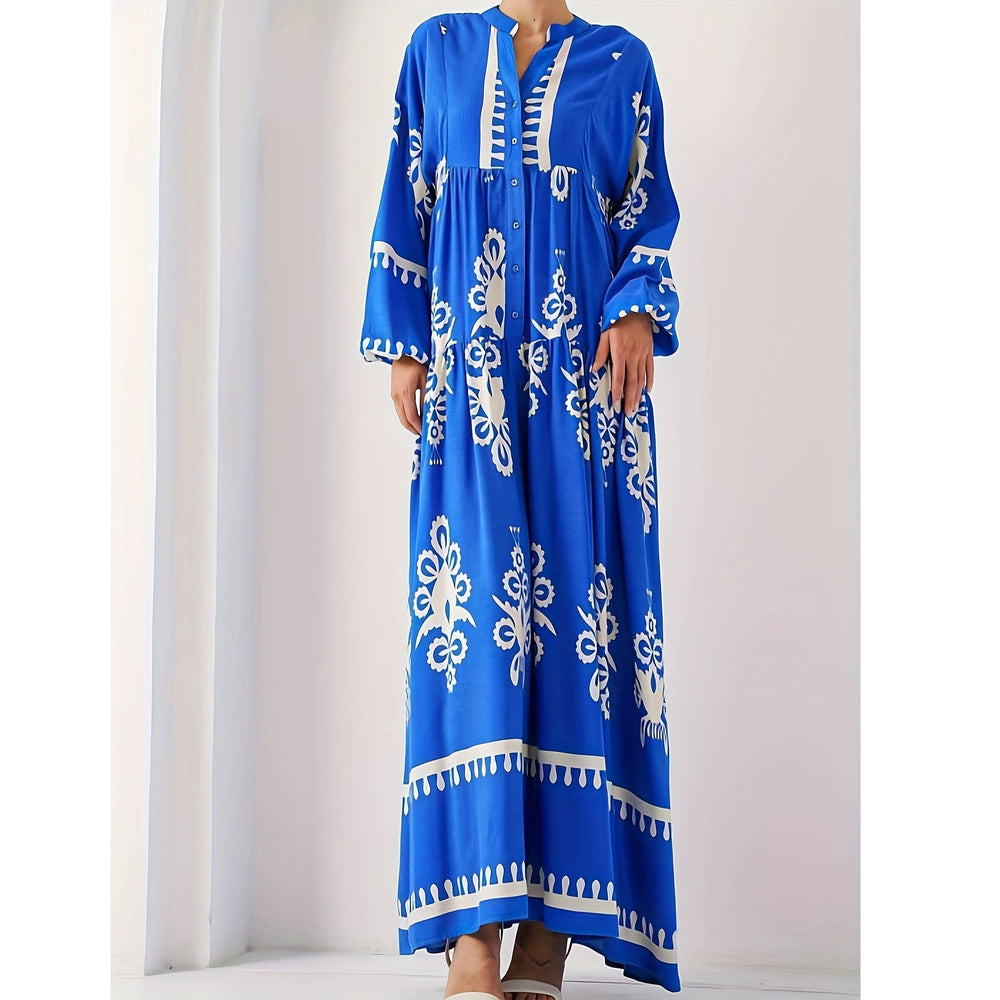 Womens Casual Long Sleeves Minimalist Dress