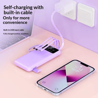 Built-in Cable Multi-port Wired Charging Power Bank