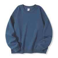 Autumn And Winter American Retro Composite Crew Neck Pullover Sweatshirt Men