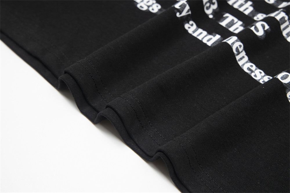 English Short Letter Printing Summer Men