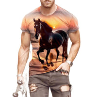 Mens 3D Printed Short-Sleeve T-Shirt