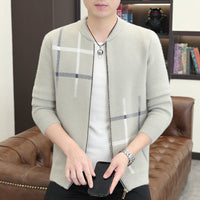 Mens Sweater-Like Casual Jacket In Mink Velvet