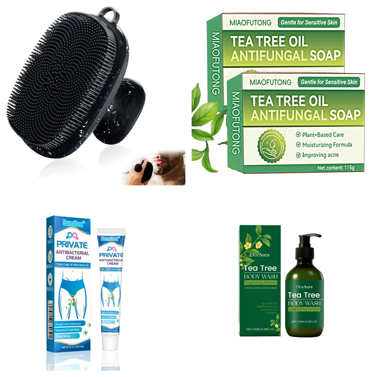 Handheld Face Decontamination Brush Silicone Face Cleansing Brush