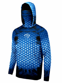 Fishing Hoodie UPF 50 Anti UV Sailing Shirt Surfing Face Cover Neck Summer Men Long Sleeve Hunting Jersey Camisa De Pesca Performance Fish Gear Beach Tops Wear Climbing Uniform Angling