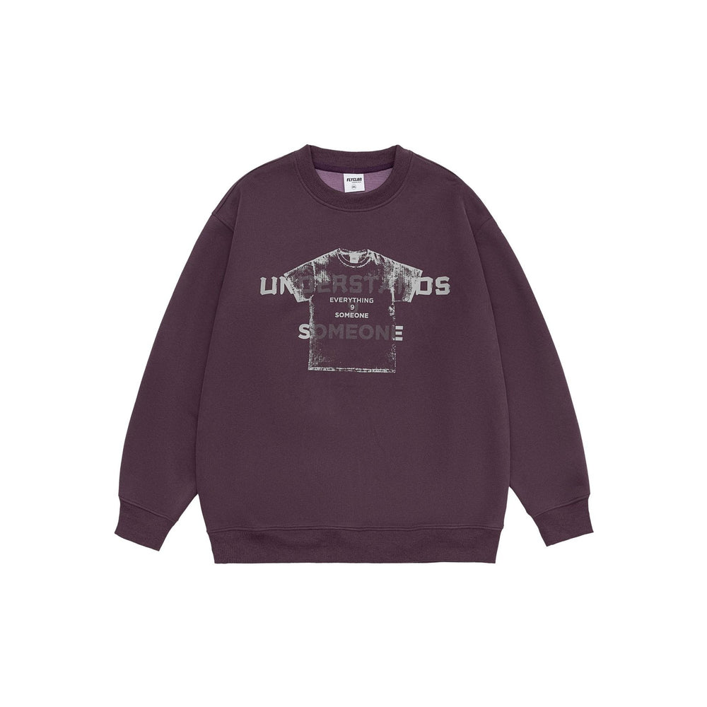Design Sense Printed Crew Neck Sweatshirt Men