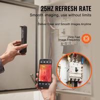Wärmebildkamera Für Android Und IOS, Kabellose Infrarot-Wärmebildkamera Mit 256 X 192 IR-Auflösung, WLAN Und Visueller Kamera, Wärmebildkamera Mit 25 Hz Bildwiederholfrequenz Für Smartphones