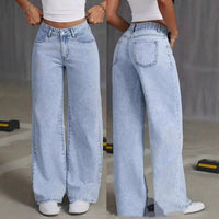 Women's High Waist Straight Leg Jeans
