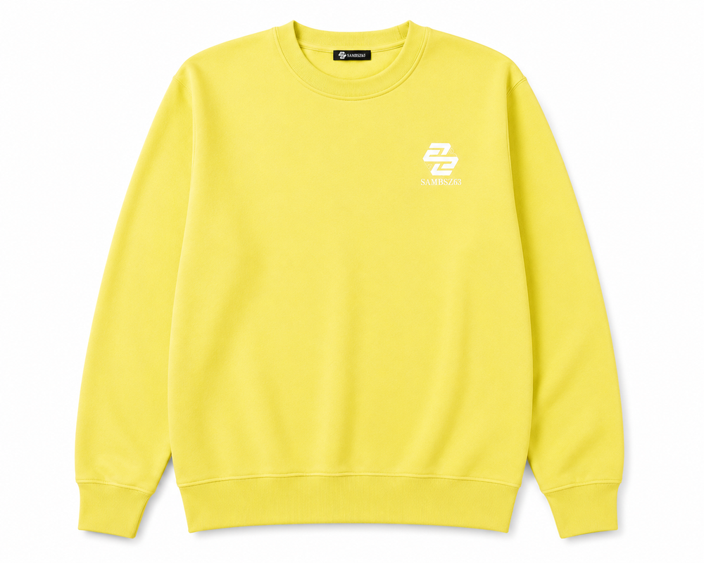 Minimal Yellow Unisex Crewneck Sweatshirt