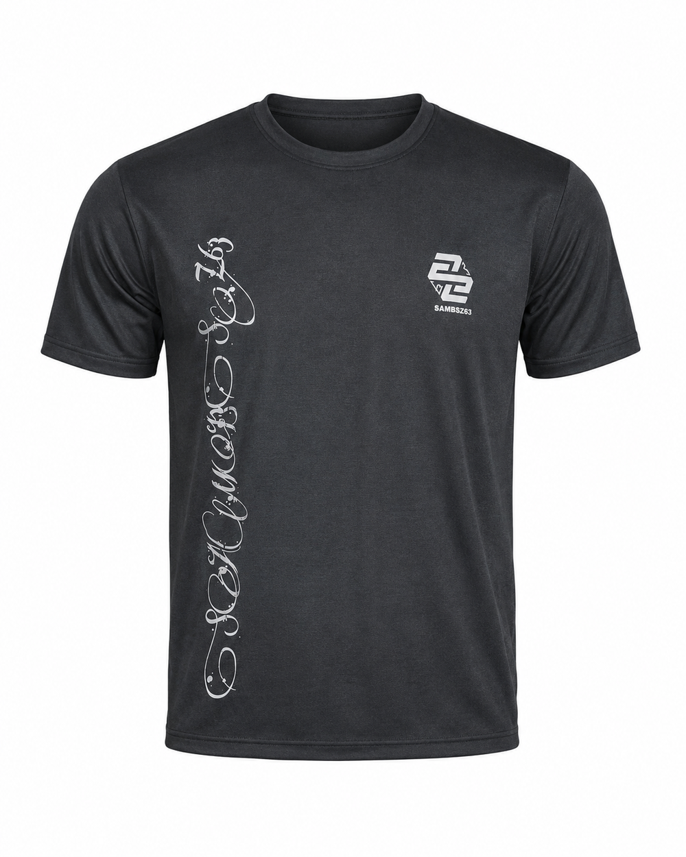 Minimal Script Graphic Unisex Performance T-Shirt