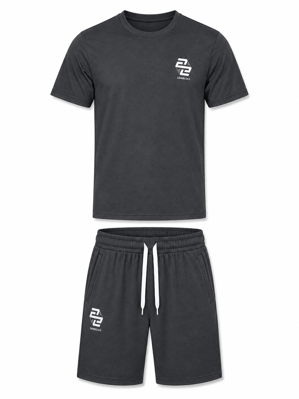 Men's  Sports T-Shirt & Shorts Summer Tracksuit Set (for U.k Only)