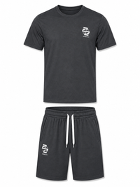Men's  Sports T-Shirt & Shorts Summer Tracksuit Set (for U.k Only)