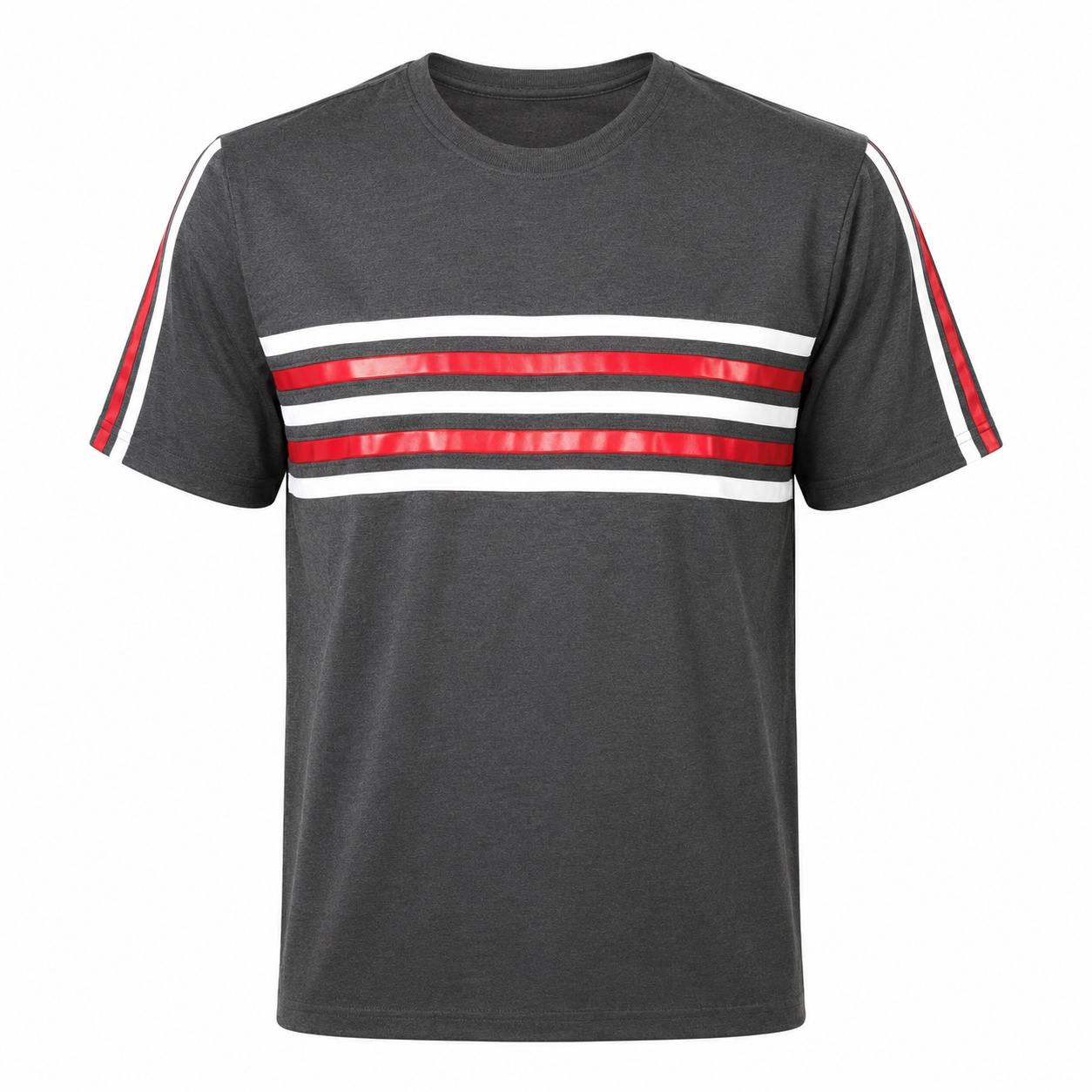 Men's Striped Cotton Crew Neck T-Shirt Summer Tee (For UK Only)