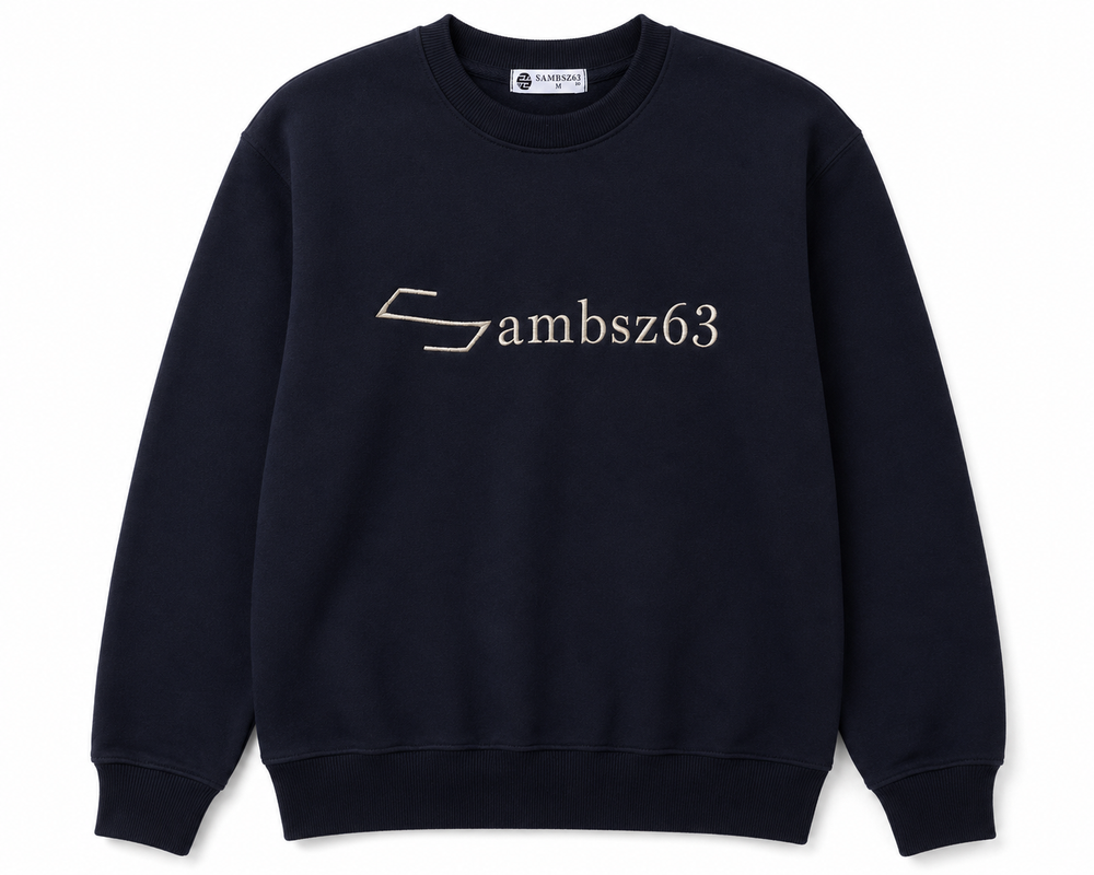 Minimal Embroidered Unisex Crewneck Sweatshirt