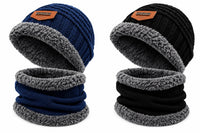 Ladies Winter Bobble Hat Touchscreen Gloves Set Thermal Lined Knitted Beanie
