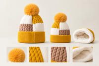 Men's and Women's Knitted Pom Pom Beanie Hat (UK Delivery 3-5 Days)