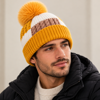 Men's and Women's Knitted Pom Pom Beanie Hat (UK Delivery 3-5 Days)