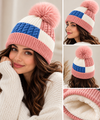 Men's and Women's Knitted Pom Pom Beanie Hat (UK Delivery 3-5 Days)