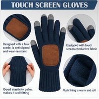Knit Beanie & Touchscreen Gloves Set (Delivery 3-5 Days Only For UK)