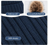 Knit Beanie & Touchscreen Gloves Set (Delivery 3-5 Days Only For UK)