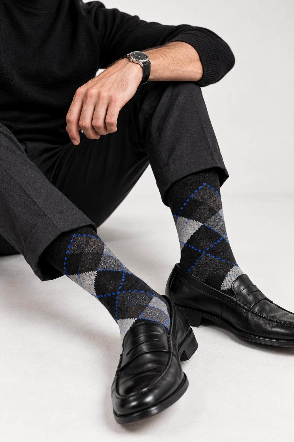 Men's Classic Argyle Knit Socks (Delivery 3-5 Days Only For UK)