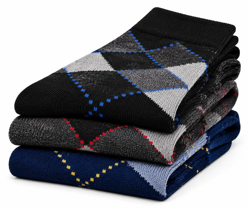 Men's Classic Argyle Knit Socks (Delivery 3-5 Days Only For UK)