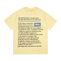English Short Letter Printing Summer Men