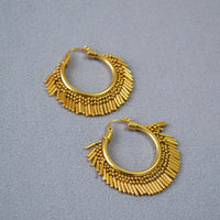 Vintage Gold-plated Delicate Tassel Earrings