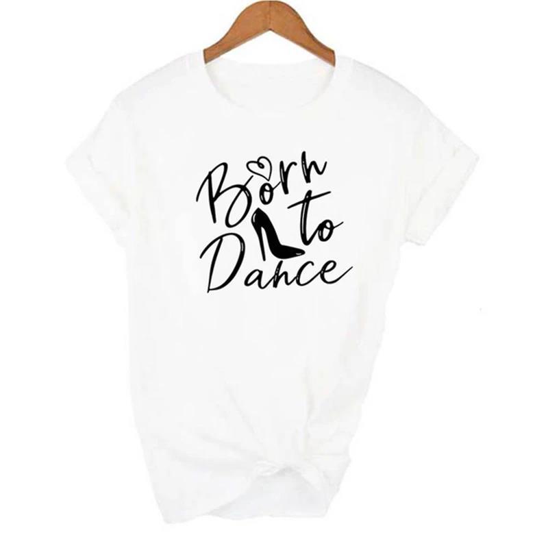 Womens Ballet Kid Crew Neck Plus-Size Short-Sleeve T-Shirt For Women