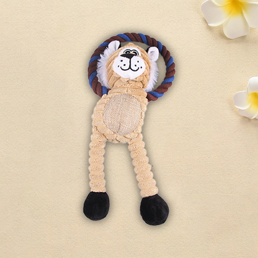 Dog Chew Toy Pet Plush Squeaky Paper Toy
