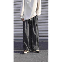 Hong Kong Style Retro Overalls Jeans Man