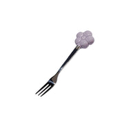 Creative SUNFLOWER Stainless Steel Fruit Fork Ceramic Storage Tank Kitchen Gadgets