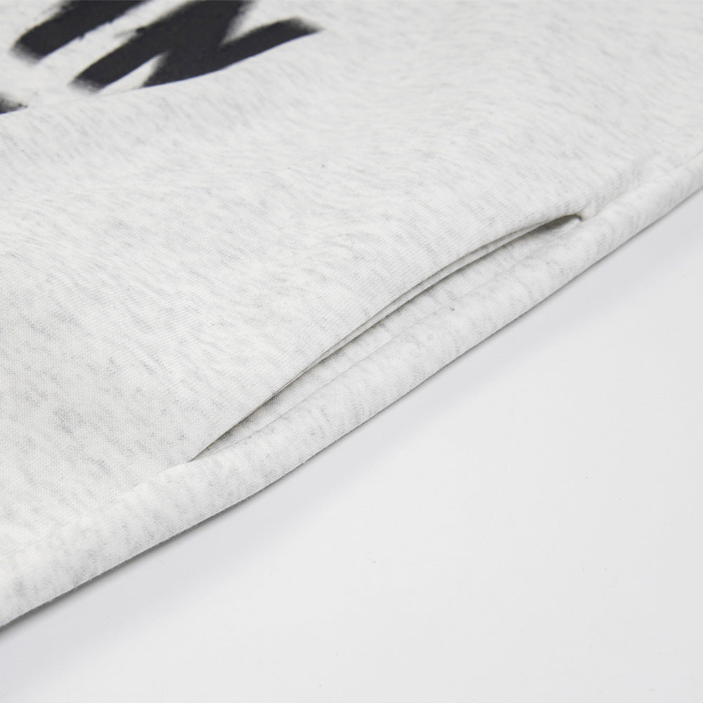 Loose Casual Letter Print Zipper Sweater