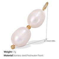 Fresh-style From The Ocean Collection Stainless Steel Pendant Necklace With 18K Gold Plating