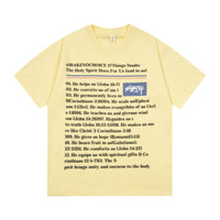 English Short Letter Printing Summer Men