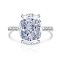 Female Versatile Casual Papalacha High Carbon Diamond Ice Flower Ring