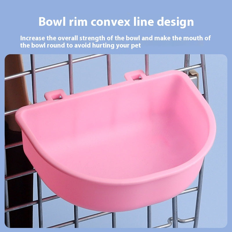 Hanging Bowl Pet Food Container Fixed Cat Tableware