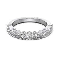 S925 Sterling Silver Men And Women Couple Rings Personality Fashion Round Zirconium Gang Drill Slim Ring Simple All-match